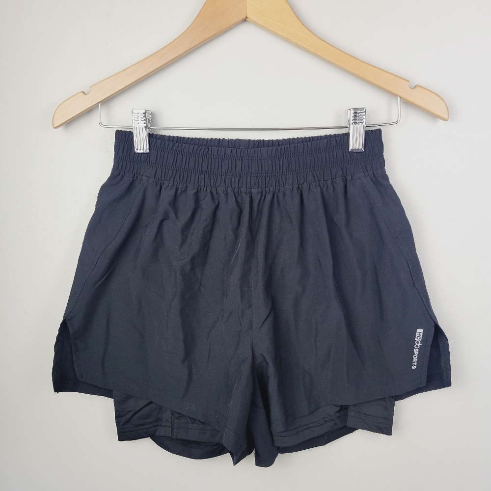 Hodo Sports Black Gym Athletic Shorts XXS Workput shorts
